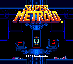 Super Metroid Arrival Title Screen